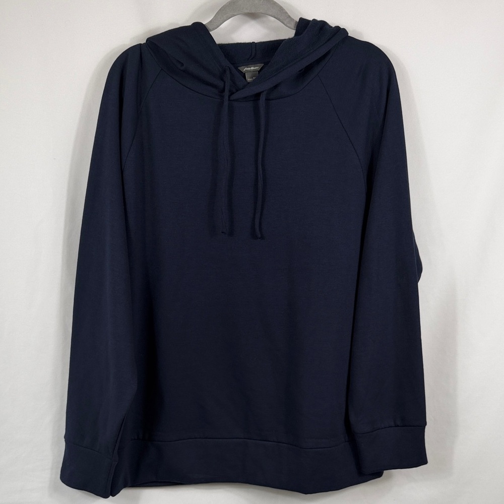 Eddie Bauer Navy Women's Hoodie Size XXL. NWOT. Very Soft. Drawstring hood